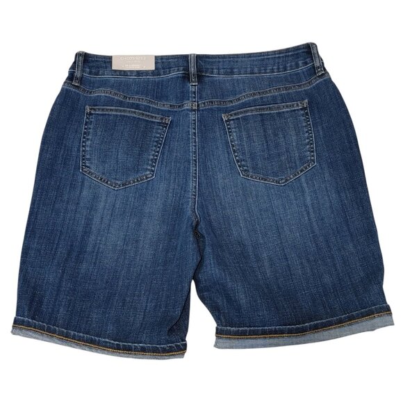 Chico's So Slimming Girlfriend Short Denim Women's Size 2 (US Size 12) READ...